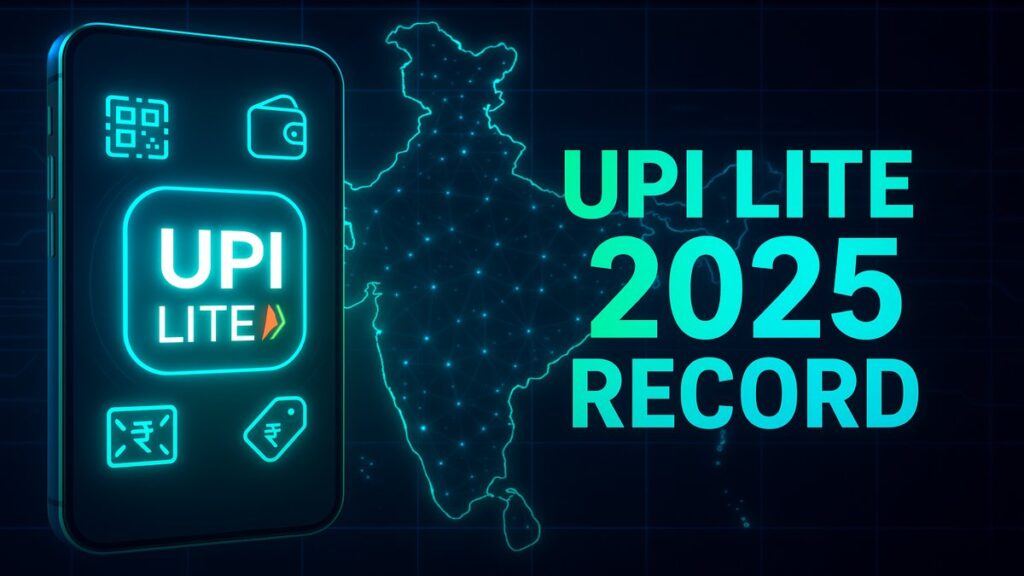 UPI Lite 2025 record micro-payment milestone graphic”