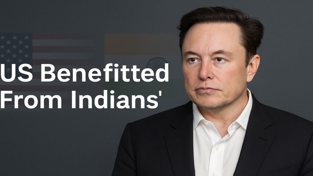 Elon Musk praising talented Indian professionals in H-1B program